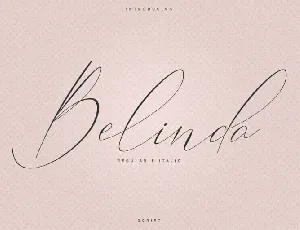 Belinda Script Free font