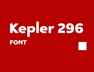 Kepler 296 font