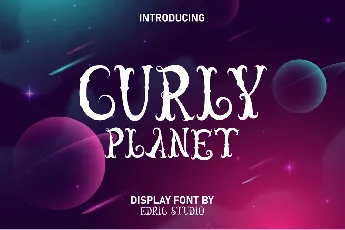 Curly Planet Demo font