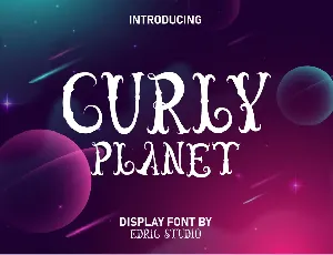 Curly Planet Demo font