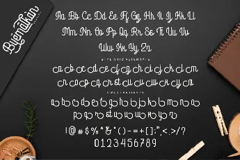 Byemalkan Demo font