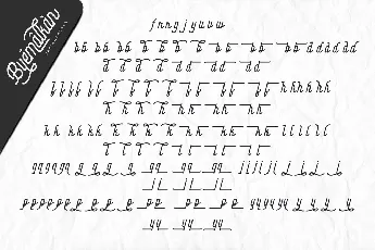 Byemalkan Demo font