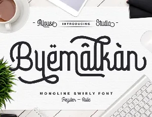 Byemalkan Demo font