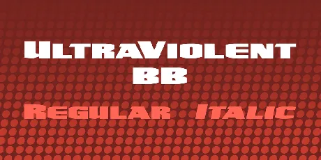 UltraViolent BB font