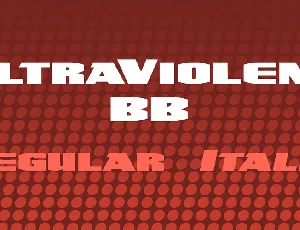 UltraViolent BB font