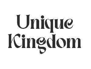 Unique Kingdom Demo font