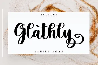 Glathly font