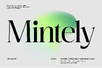 Mintely font