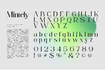 Mintely font