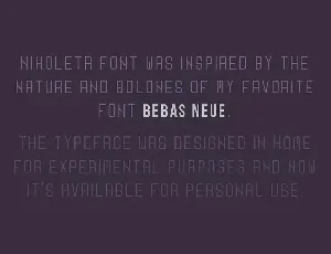 Nikoleta Typeface font