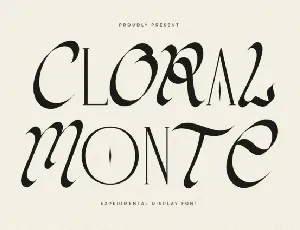 Cloral Monte font