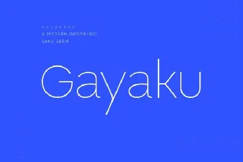 Gayaku font