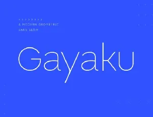 Gayaku font