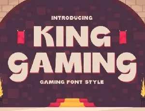 King Gaming font