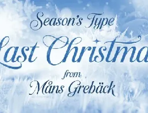 Last Christmas font