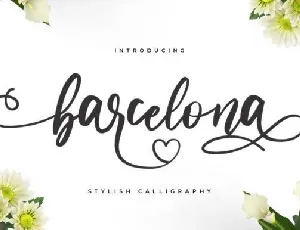 Barcelona Modern Calligraphy font