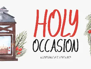 Holy Occasion font