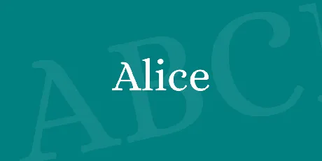 Alice font