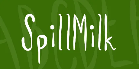 SpillMilk font