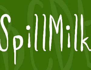 SpillMilk font