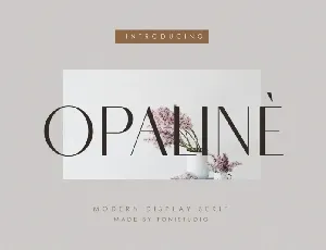 Opaline font