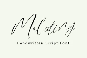 Maleding font