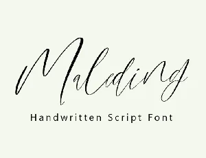 Maleding font