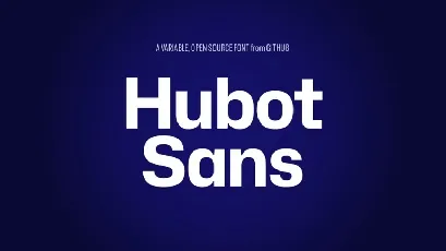 Hubot Sans Family font