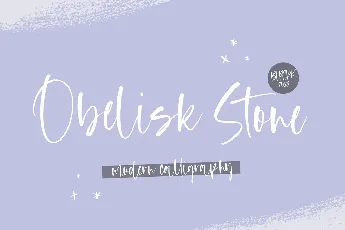 Obelisk Stone font