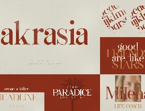 Akrasia font