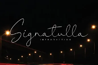 Signatulla Handwritten font