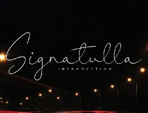 Signatulla Handwritten font