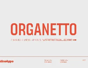 Organetto Family font