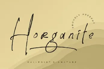 Horganite font