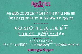 Restrict font