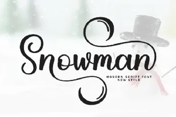 Snowman Script font