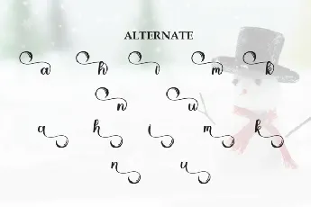 Snowman Script font