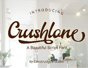 Crushlone font