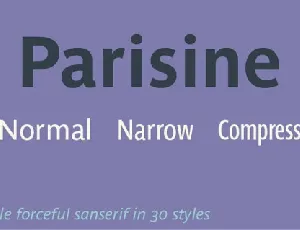 Parisine Family font