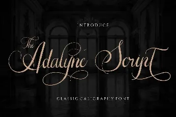 The Adelyne font