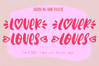 Lover Loves font