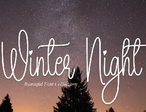 Winter Night Handwritten font