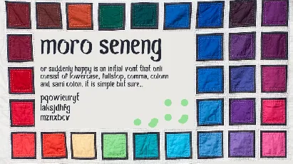 Moro Seneng font