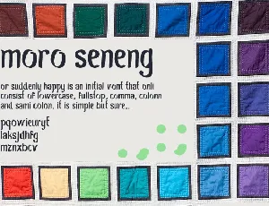 Moro Seneng font