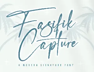 Fasifik Capture font