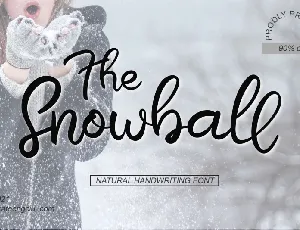 The Snowball Script font