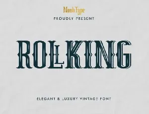 RollKing Display font