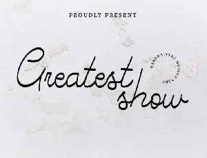 Greatest Show Handwritten font