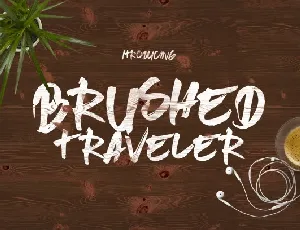 Brushed Traveler font