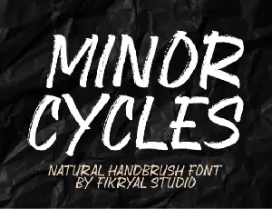 Minor Cycles font